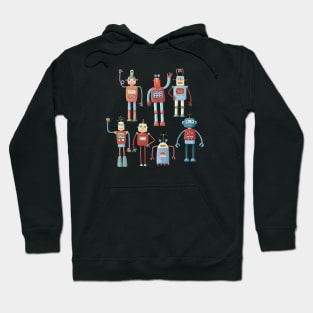 Retro Robots Hoodie